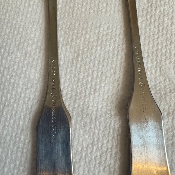 Set Of 8 Vintage Oxford Hall Stainless Japan Appetizer/Cocktail Forks‎ - Picture 8 of 9